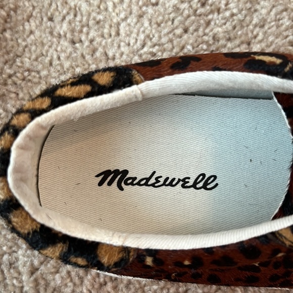 Madewell Sidewalk Calf Hair Low Top Sneakers W7.5 M6 - Picture 5 of 8